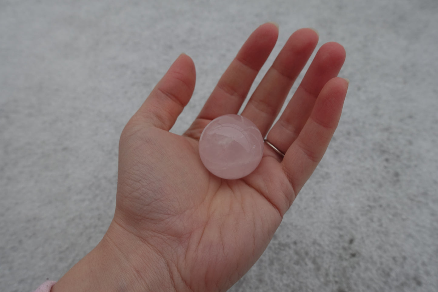 Rose quartz ball